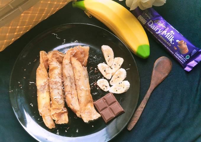 Resep Piscok Kulit Lumpia Cadbury Keju Oleh Tata My Beloved Cookpad