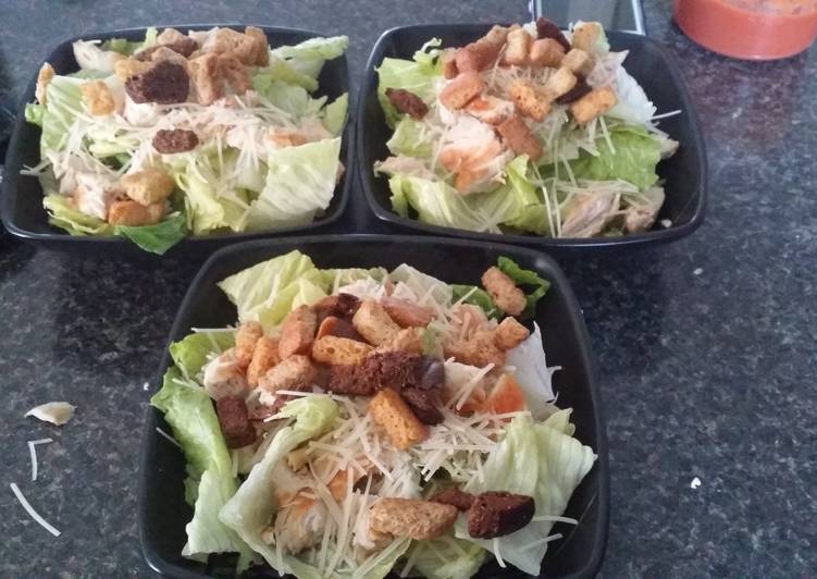 Simple Way to Make Super Quick Homemade Chicken ceasar salad