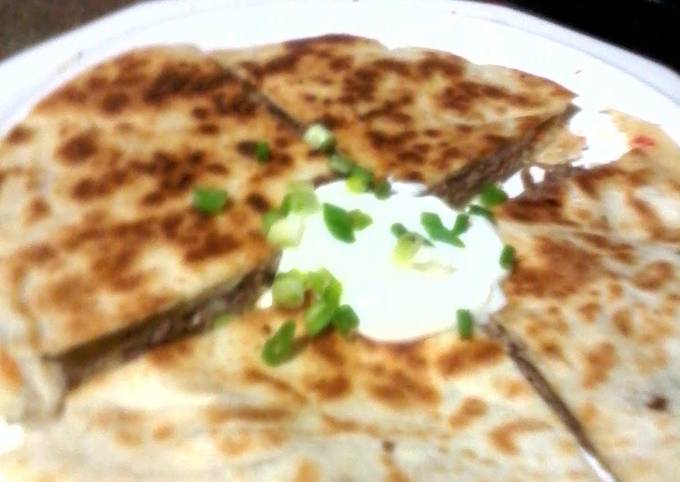 Steps to Make Favorite steak quesadillas