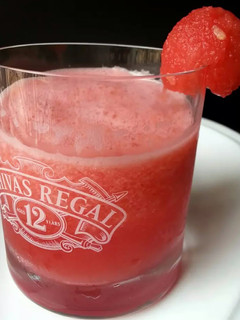 A picture of Watermelon With Peach Liqueur.