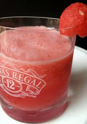A picture of Watermelon With Peach Liqueur.