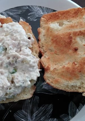 A picture of Homemade chicken salad.