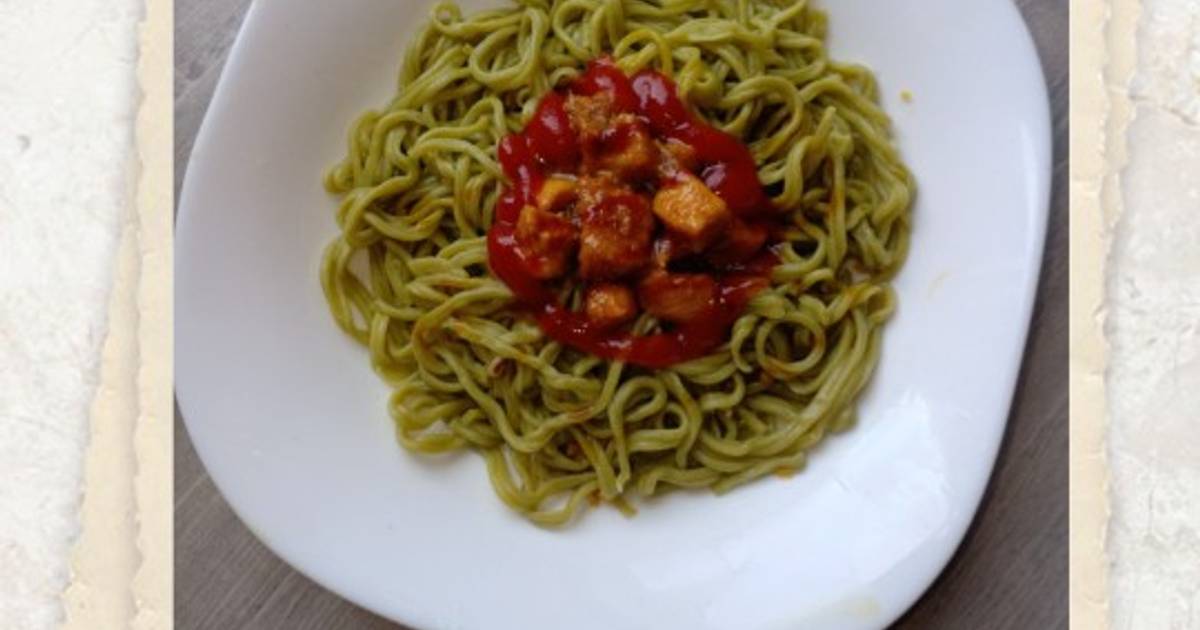 Resep Mie Bayam Basah Oleh Nadia Wafrina Cookpad