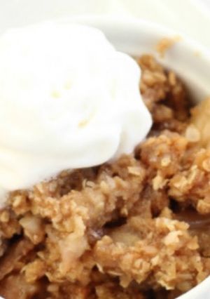 A picture of Apple Crisp in Slow Cooker.