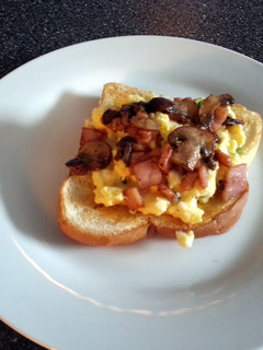 A picture of the only scrambled eggs.