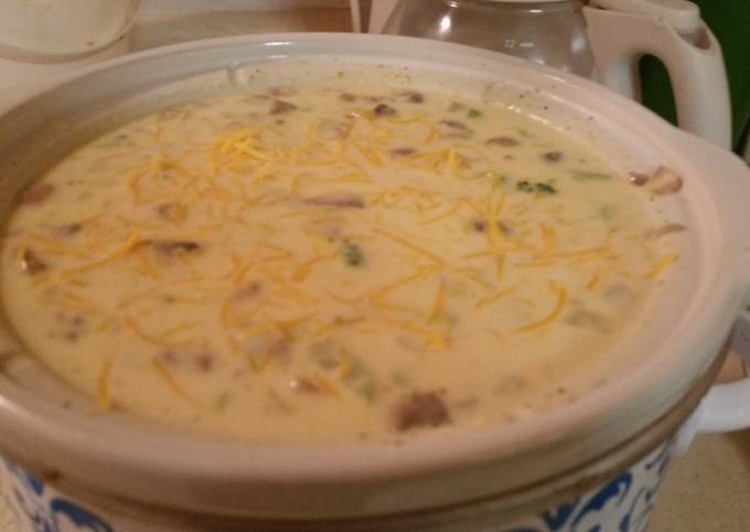 Step-by-Step Guide to Prepare Perfect Slow-cooked Three Cheese Broccoli Soup