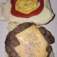 A picture of Garlic Parmesan Burgers.