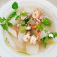 Canh củ cải trắng tôm thịt