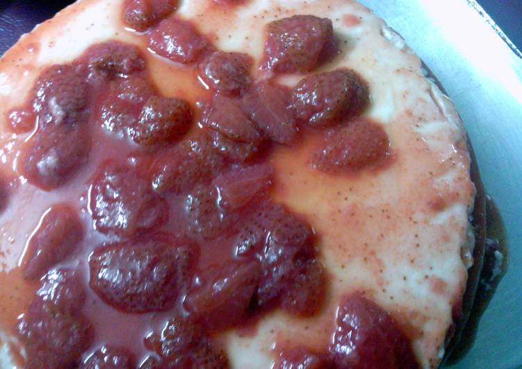 Simple Way to Prepare Favorite Strawberry cheesecake