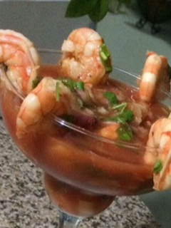 Una foto de Coctel de Camarones