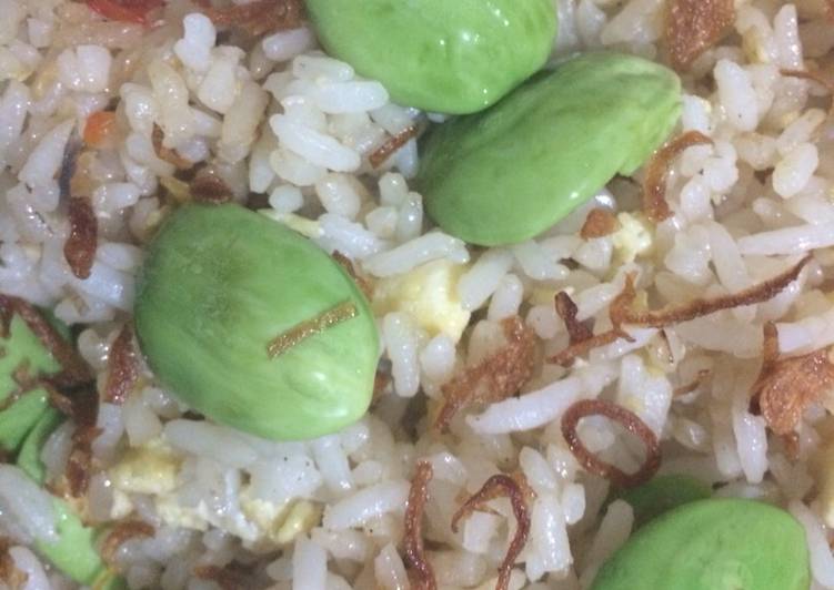 Cara Menyiapkan Nasi goreng pete Lezat Sekali