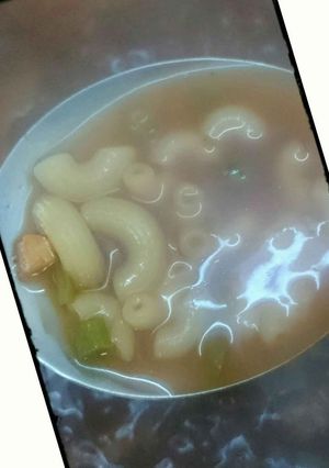 صورة لوصفة طريقة عمل شوربة معكرونة