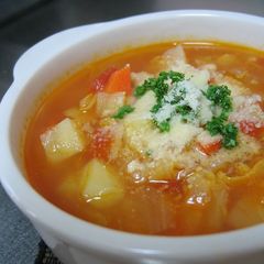 A picture of Veggie-Packed Minestrone.