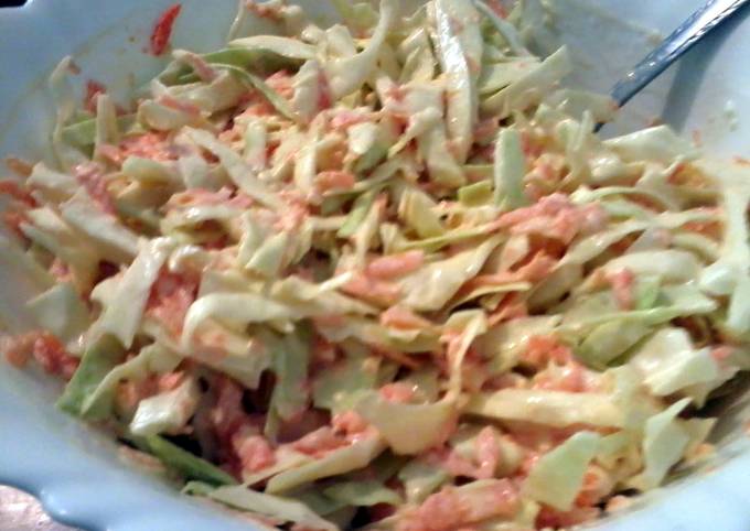 Homemade coleslaw