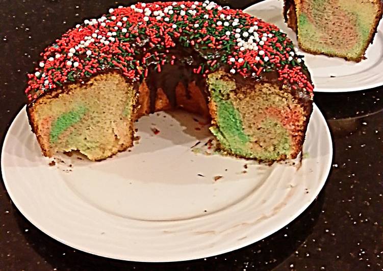 Step-by-Step Guide to Prepare Homemade Peppermint Chiffon Cake with a Chocolate Ganache Glaze