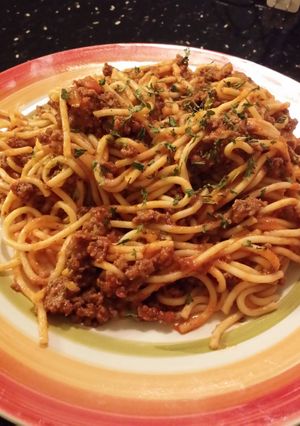 A picture of Special Spaghetti 🍝.