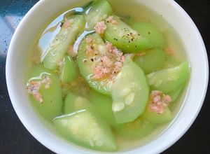 Hình của món Canh dưa hấu non.