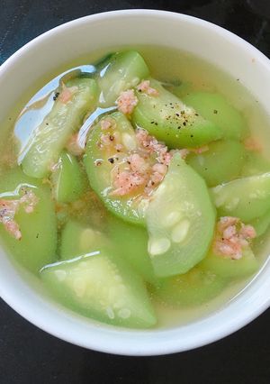 Hình của món Canh dưa hấu non.