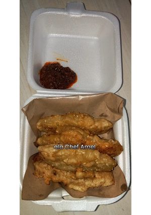Foto resep Pisang goreng wijen sambal roa