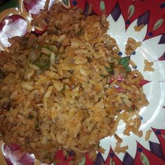 A picture of Nannas Spanish Rice.