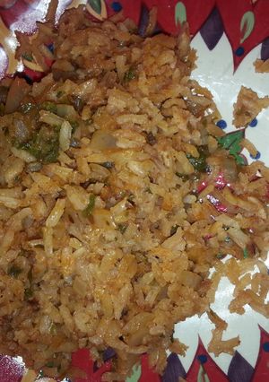 A picture of Nannas Spanish Rice.