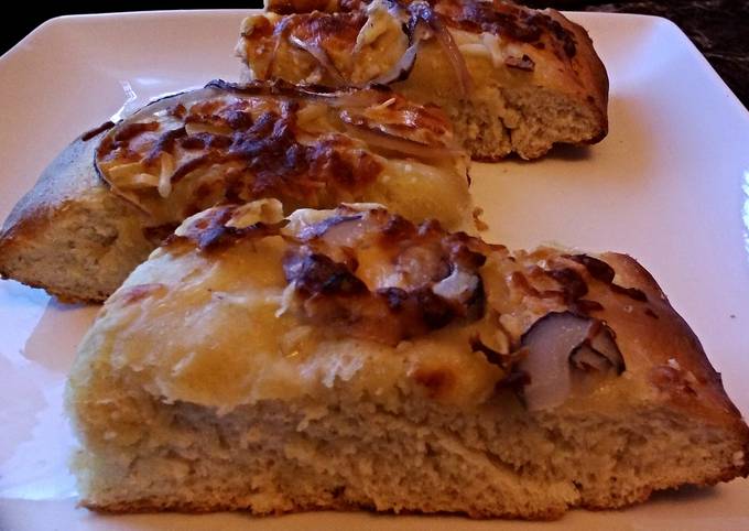 Onion Garlic Cheese Foccacia