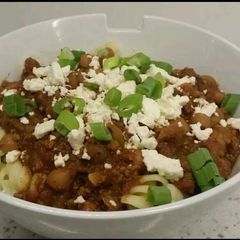 A picture of Slow Cooker Greek Chili.
