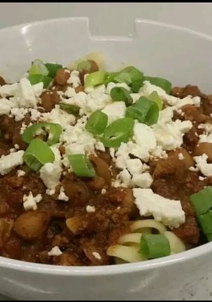 A picture of Slow Cooker Greek Chili.