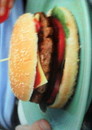 A picture of cheeseburgers.