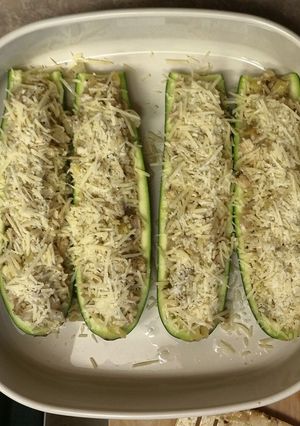 A picture of Zuccini Boats.
