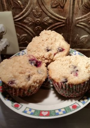 A picture of Blueberry Muffins Fit for a King.