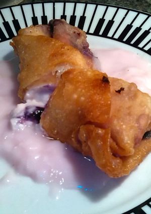 A picture of Egg roll berry blitz.