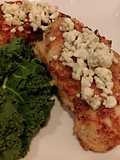 Chicken Cutlets Topped With Blue Cheese