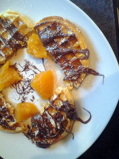 A picture of Peachy Waffles.