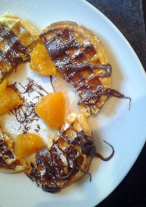 A picture of Peachy Waffles.