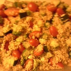 A picture of Couscous pasta salad.