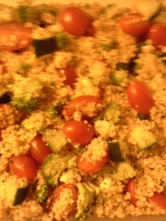 A picture of Couscous pasta salad.