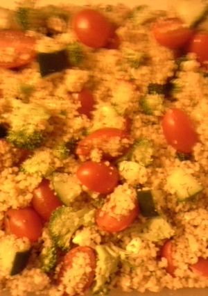 A picture of Couscous pasta salad.