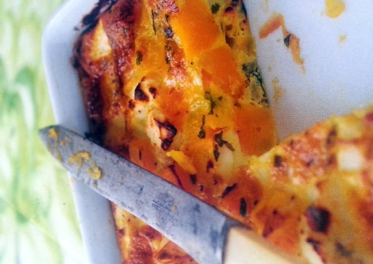 Recipe of Super Quick Pumpkin and Feta Bake