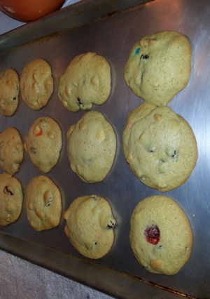 A picture of Trail Mix Cookies.