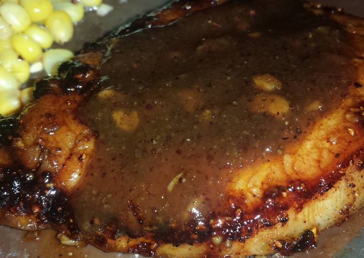 Recipe of Any-night-of-the-week Sweet Bourbon Glazed Pork Chops