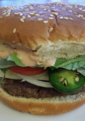 A picture of Angry Burger.