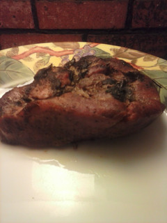 A picture of Brad's Greek style pork.