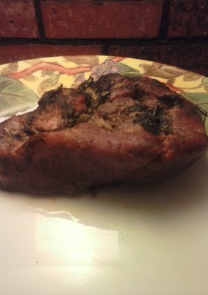 A picture of Brad's Greek style pork.