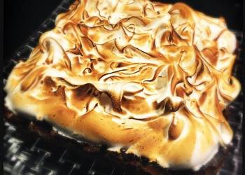 Ultimate Making Recipe Smores Bars with Belgian Chocolate Brownie and Marshmallow Meringue Delicious Nutritious
