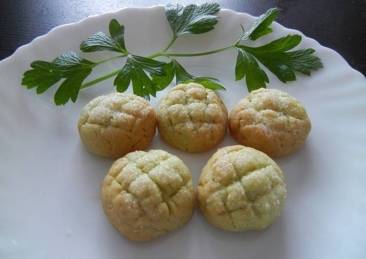 Melon Bread-Style Avocado Cookies