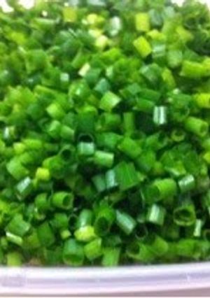 A picture of Frozen Chopped Green Onions.