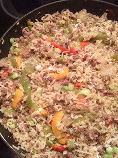 A picture of Asian Beef & Noodles.