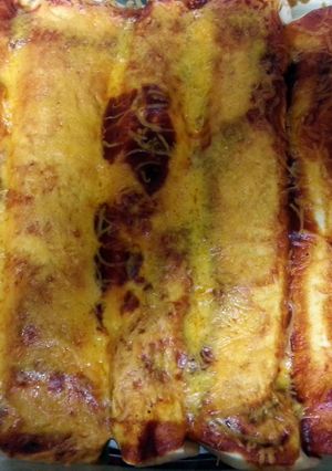 A picture of Enchiladas.