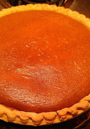 A picture of tys pumpkin cheese cake.